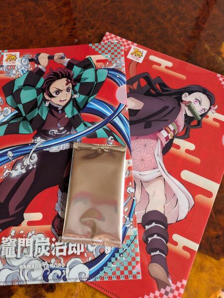 コジマ「鬼滅の刃」コラボキャンペーン3点セット クリアファイル・トレーディングカード