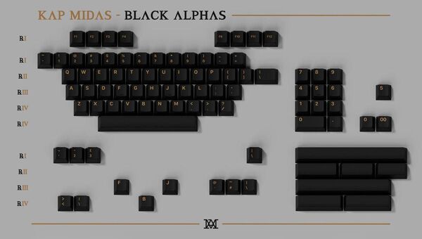 KAP Midas Cherry Profile Keycaps キーキャップ