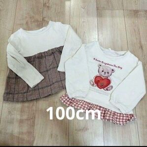 キッズ 長袖 長袖Tシャツ チュニック 女の子