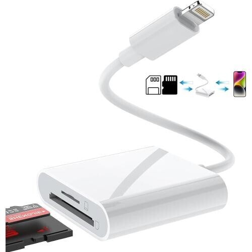 カードリーダー i-phone sdカードリーダー 2in1 TF SDカードカメラリーダー