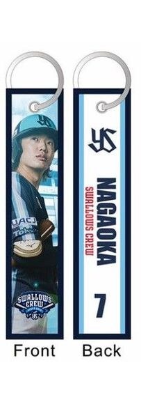【神宮球場限定】東京ヤクルトスワローズ #7 長岡秀樹 選手 2025 CREW フライトタグ