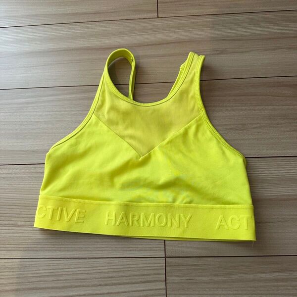 H&M ヨガウェア ブラ イエロー