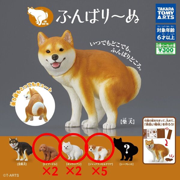 ふんばりーぬ 9個セット 新品未使用 ガチャ 犬