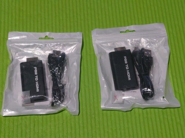 【やや難あり】PS2用HDMIコンバータ 2個セット