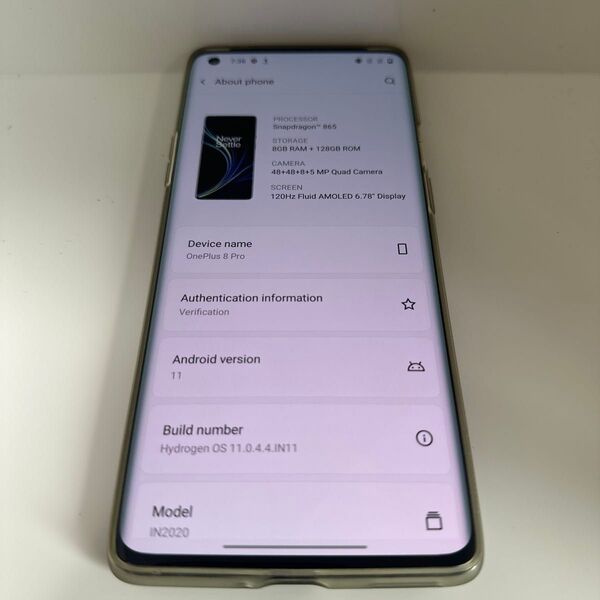 OnePlus 8 Pro フォトクロミック使用可能 ブラック