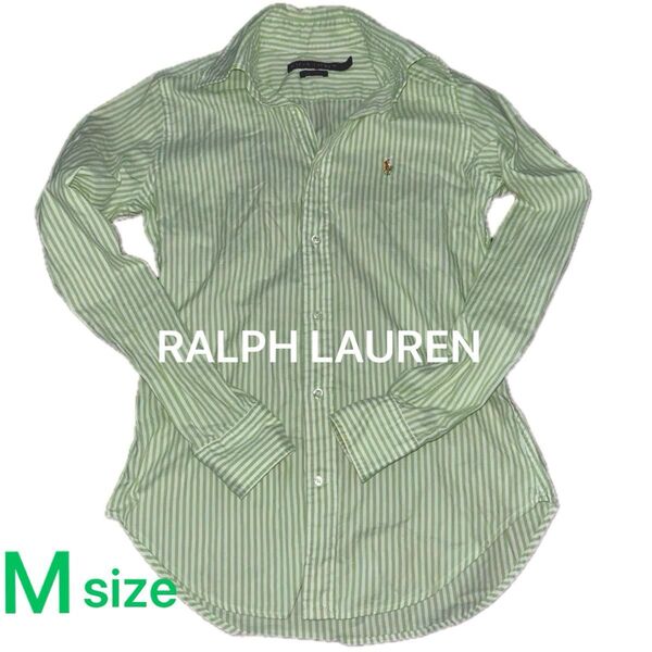 RALPH LAUREN ラルフローレン 長袖 シャツ ストライプ M トップス 長袖シャツ ブラウス 4 9号
