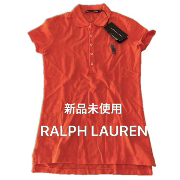 ラルフローレン オレンジ サイズ S M ポロシャツ未使用 RALPH LAUREN 半袖ポロシャツ スポーツ