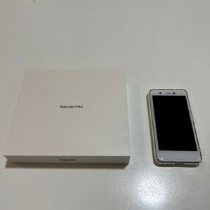 Rakuten Mini 本体 ホワイト 楽天ミニ ケース 付属品付き