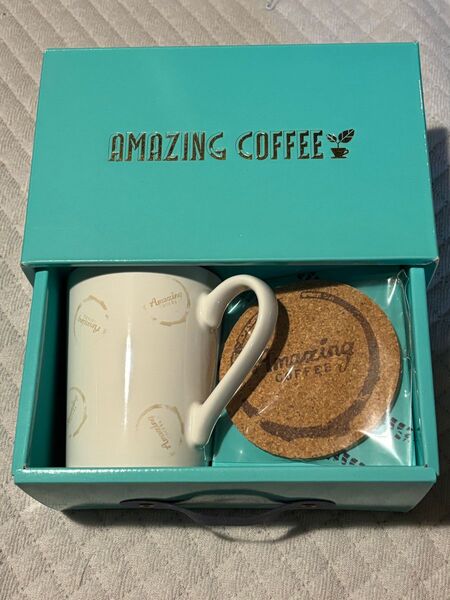 AMAZING COFFEE マグカップ&コースターセット 箱付き