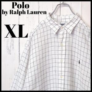 ポロ バイ ラルフローレン LOWELL SPORT リネンチェックシャツ
