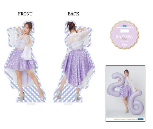 モーニング娘。'25 小田さくらバースデーイベント ~さくらのしらべ14~ リバーシブルアクリルスタンド(L判生写真付き)