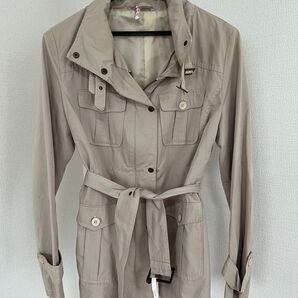 レディース トレンチコート ベージュ Mサイズ クリーニング済み