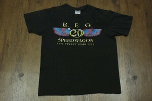 90s　R.E.O. SPEEDWAGON　 REOスピードワゴン ヴィンテージ　バンドTシャツ / メンズL　ヘインズ　USA製
