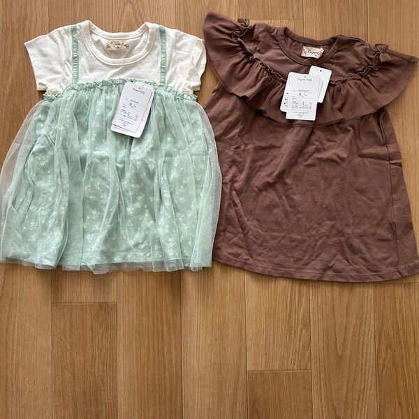 新品未使用タグ付き しまむら トップス Tシャツ カットソー 2枚セット