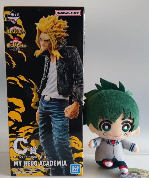 一番くじ 僕のヒーローアカデミア C賞 オールマイト フィギュア未開封 & ともぬい おすわりポーズ ~制服ver.~セット