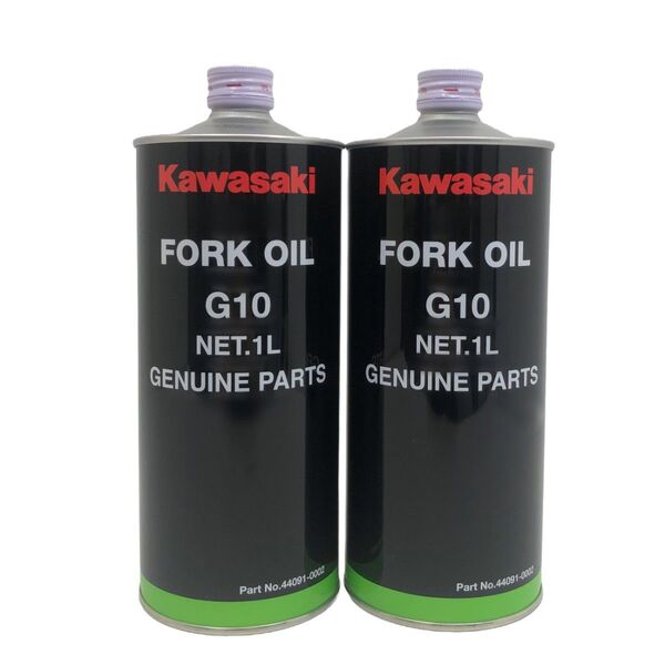 【2本SET】カワサキ純正フォークオイルG10 (1L) J44091-0002【新品・未開封】