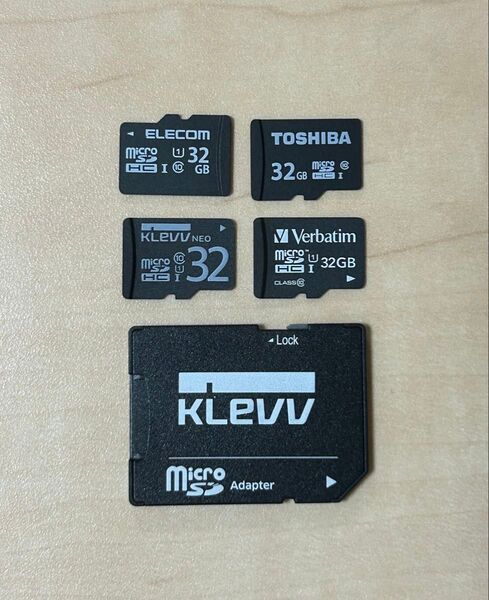 マイクロSDカード 32GB 4枚セット アダプター付き class10 microSD microSDHC SDカード