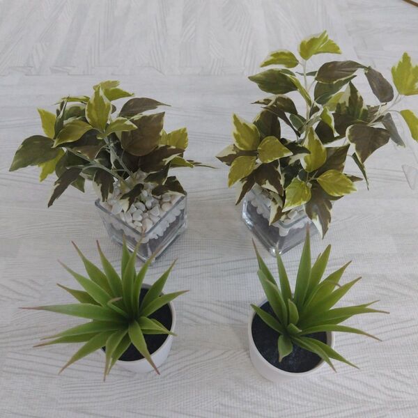 人工観葉植物4点セット フェイクグリーン 置物