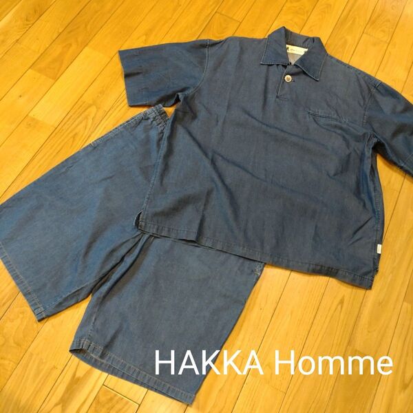 HAKKAシャツ ハーフパンツ セット デニム