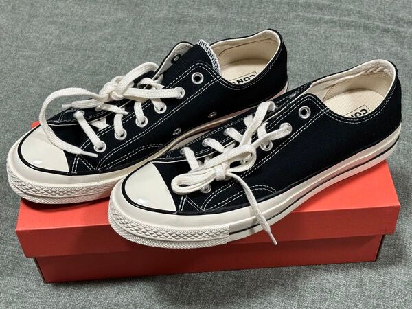 【CONVERSE】ct70 チャックテイラー ローカット BK 26.5㎝ 黒 コンバース