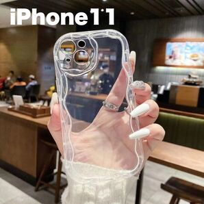 新品未使用 iPhone11 クリア スマホケース 人気 推し活 衝撃吸収 透明 ソフト