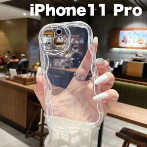 新品未使用 iPhone11Pro ケース ソフト スマホカバー 透明 おしゃれ TPU 衝撃吸収 クリア 人気 推し活