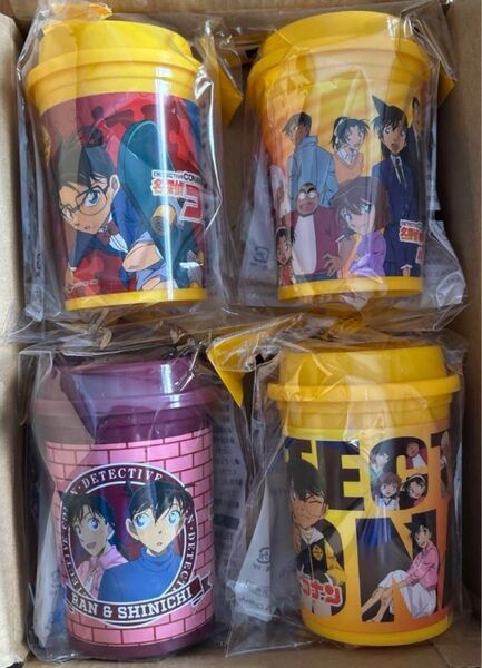 全4種コンプ コナンジョージア 名探偵コナン 蓋つきタンブラー 新品 非売品