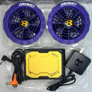 22V 空調服 バートル エアークラフト BURTLE AC08 AIRCRAFT バッテリー のフルセット