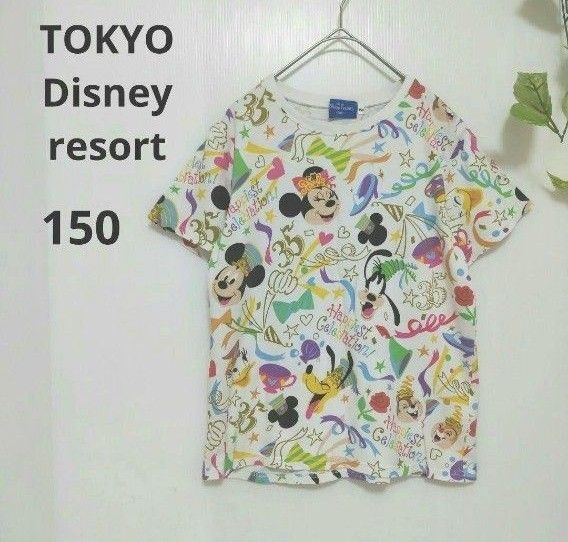 東京ディズニーリゾート ミッキー&ミニー 35 カラフルTシャツ【150】春夏