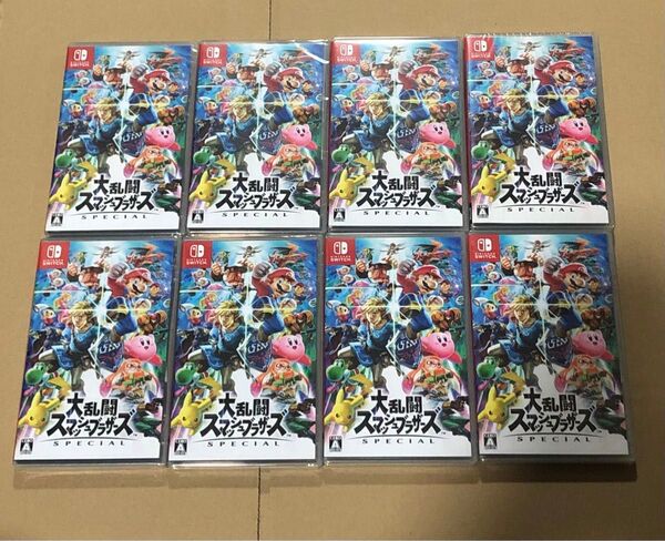 大乱闘スマッシュブラザーズ Nintendo Switch 8本セット 新品未開封 シュリンク付き