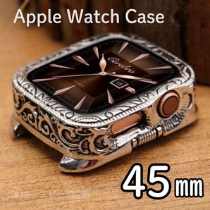 Apple Watch アップルウォッチ デザイン ケース シルバー ヴィンテージ 45mm