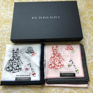  new goods /BURBERRY/2 pieces set / handkerchie / regular goods / Burberry / cotton 100%/ unused / prompt decision equipped / handkerchie // anonymity shipping / box less ./ hat glasses One-piece shoes pattern y