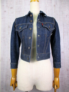 60's　ヴィンテージ　Levi's　リーバイス　デニムジャケット　サイズ 10　ビッグE　USA製　ジージャン　レディース　キッズ　#mojd-40