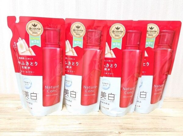 ネイチャーコンク 薬用 クリアローション うるおうタイプ つめかえ用180ml×4つ