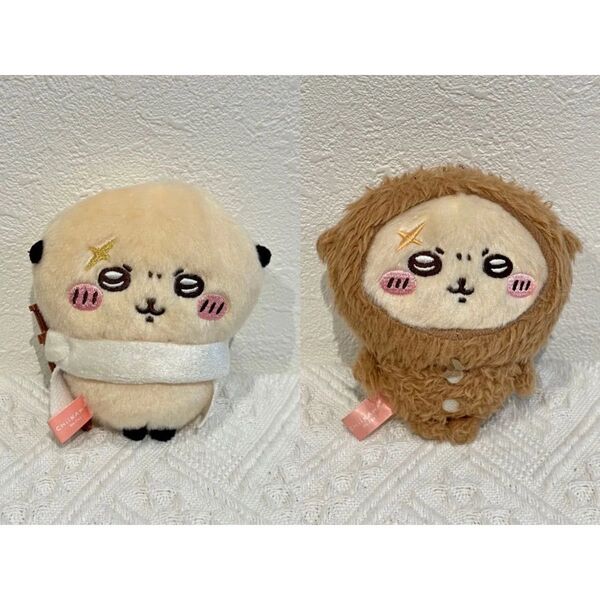 【即日発送】Chiikawa ちいかわ 剣付きラッコ+パジャマ姿 ぬいぐるみマスコット MINISO メイソウ 中国限定 2点
