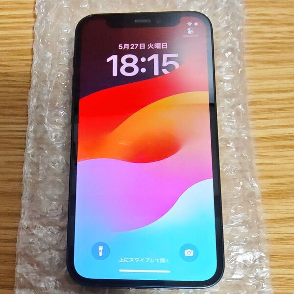 SIMロック解除済 iPhone12mini 64GB ブラックバッテリー83%美品