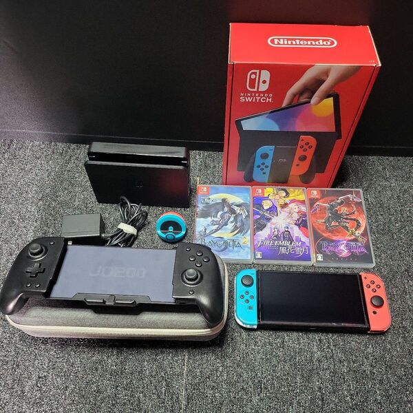 Nintendo Switch有機ELネオンブルー 本体 ソフト3本 まとめ売り