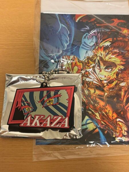 鬼滅の刃 無限列車編 リバイバル記念 ポップコーンバッグ 購入 特典 極厚ラバーキーホルダー 猗窩座