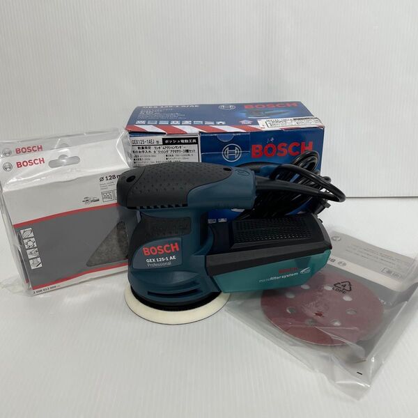 未使用品 ボッシュ BOSCH 吸じんランダムアクションサンダーポリッシングセット GEX125-1AEJ