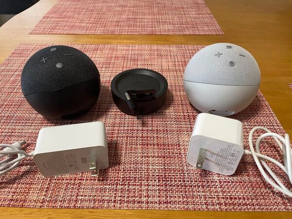 Echo Dot4 2個セット+バッテリーベース