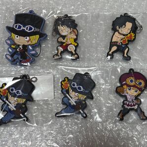 ONE PIECE ワンピース エース ルフィ サボ ラバーストラップ ラバーキーホルダー キーホルダー ラバーマスコット