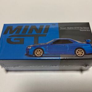 minigt 1/64 Nissan スカイライン GT-R R34 Top Secret ベイサイドブルー 未開封品
