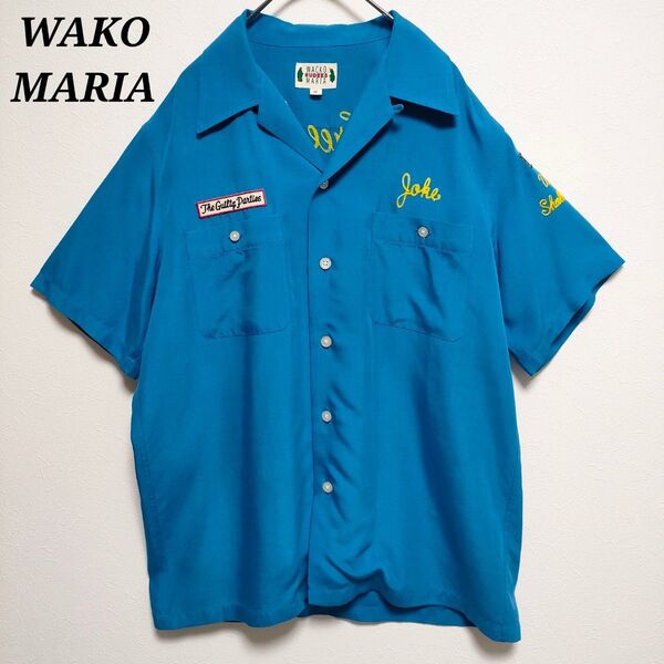 WAKO MARIA ワコマリア アロハシャツ レーヨン 刺繍
