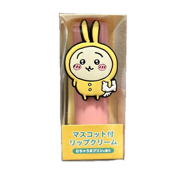 ちいかわ うさぎ マスコット付リップクリーム ピンク 新品未使用