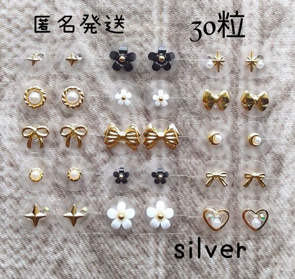 匿名発送 耳ツボジュエリー デイジー 銀粒 30粒