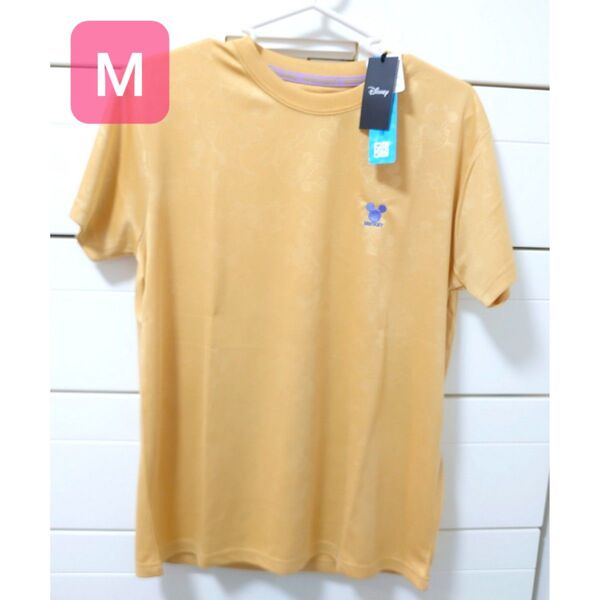 ミッキー 吸水速乾 Tシャツ L 半袖 ディズニー M ドライシャツ 刺繍 UVカット 紫外線対策 スポーツウェア