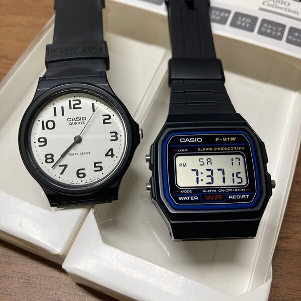 【即日配送】【箱、説明書あり】チプカシ2本セット F-91W MQ-24 CASIO チープカシオ