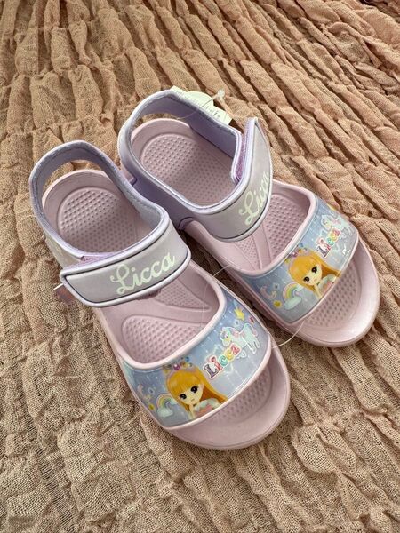 タグ付き リカちゃん キッズ バックル付きサンダル サンダル 女の子 子供靴