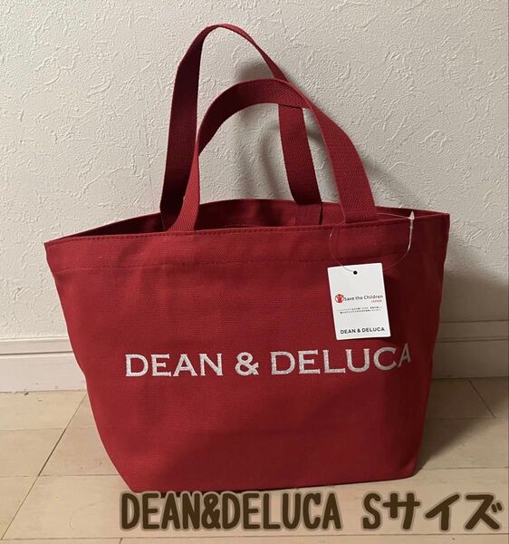 新品 DEAN&DELUCA ディーン&デルーカ トートバッグ Sサイズ レッド 赤 ディーンアンドデルーカ