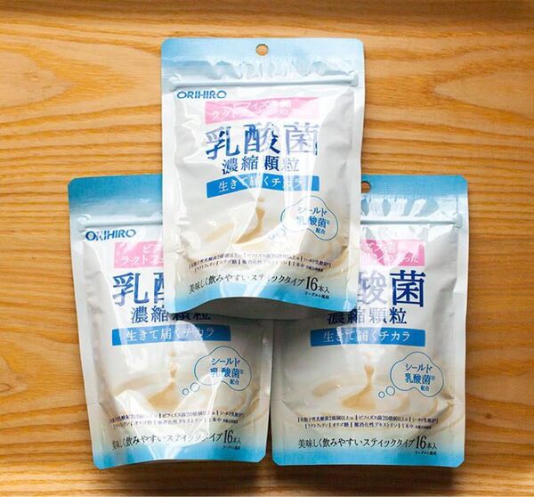オリヒロ 乳酸菌濃縮顆粒(ラクトフェリン配合) 16g(1.0g×16包) 3個